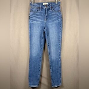 Madewell Curvy High Rise Skinny Crop Denim Jeans Size 26 T Tall